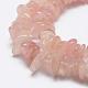 Natural Rose Quartz Beads Strands UK-G-F521-06-3