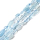 Natural Aquamarine Beads Strands UK-G-P433-06B-4