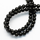Natural Obsidian Round Beads Strands UK-G-S156-8mm-2