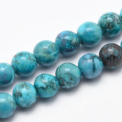 Natural Marble Beads Strands&nbsp;UK-G-K211-6mm-E-1
