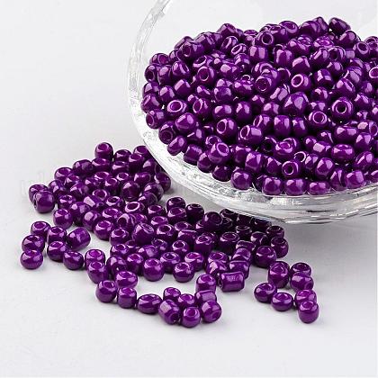 6/0 Baking Paint Glass Seed Beads UK-X-SEED-S003-K13-1