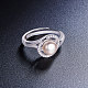 SHEGRACE 925 Sterling Silver Finger Ring UK-JR436B-K-2