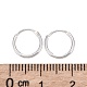 925 Sterling Silver Hoop Earring Findings UK-STER-E062-05A-S-4