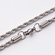 304 Stainless Steel Rope Chain Necklaces UK-STAS-O056-A-10-1