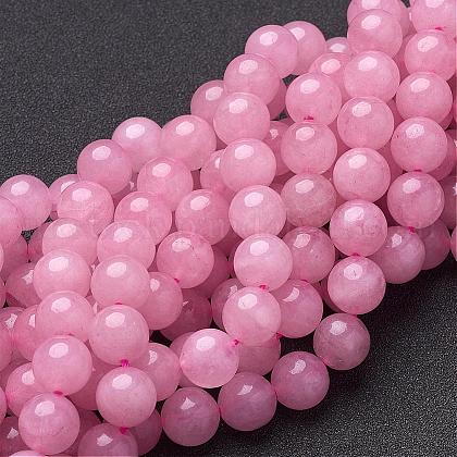 Natural Rose Quartz Beads Strands UK-GSR10mmC034-1