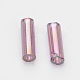 Transparent Colours Rainbow Glass Bugle Beads UK-X-TSDB6MM176-2