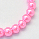 Baking Painted Pearlized Glass Pearl Round Bead Strands UK-HY-Q330-8mm-68-2