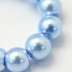 Baking Painted Pearlized Glass Pearl Round Bead Strands UK-HY-Q003-4mm-24-3