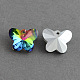 Butterfly Electroplated Glass Pendants UK-X-EGLA-R083-04-1