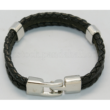 Multi-strand Leather Cord Bracelets UK-BJEW-H220-4-1