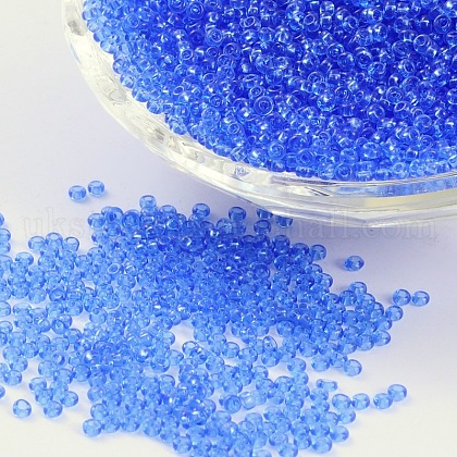 11/0 Grade A Transparent Glass Seed Beads UK-X-SEED-Q006-F13-1