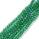 Electroplate Glass Beads Strands UK-EGLA-A034-T8mm-L12-1