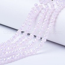 4x3mm, Hole: 0.4mm, about 123~127pcs/strand, 16.5~16.9 inch(42~43cm)