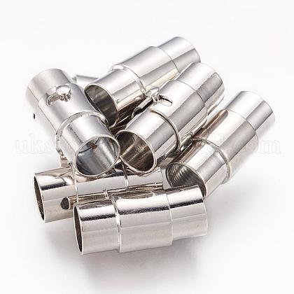 Brass Locking Tube Magnetic Clasps UK-MC076-1