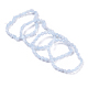 Natural Blue Lace Agate Bead Stretch Bracelets UK-BJEW-K213-37-1