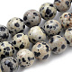 Natural Dalmatian Jasper Beads Strands UK-G-S259-24-8mm-1