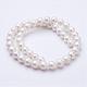 Natural Cultured Freshwater Pearl Beads Strands UK-PEAR-F004-44-2