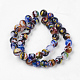 Handmade Millefiori Glass Beads Strands UK-LK-F011-01-5