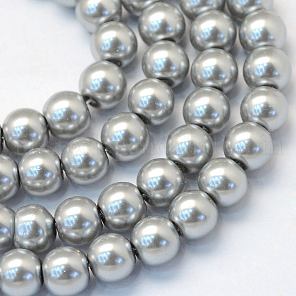 Baking Painted Glass Pearl Bead Strands UK-HY-Q003-3mm-34-1