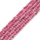 Natural Red Tourmaline Beads Strands UK-G-A021-01A-1