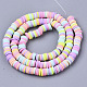 Handmade Polymer Clay Beads Strands UK-CLAY-R089-6mm-087-2