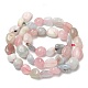 Natural Morganite Beads Strands UK-G-O186-B-03-2