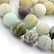 Natural Frosted Flower Amazonite Round Beads UK-G-D616-8mm-1