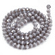 Opaque Solid Color Glass Beads Strands UK-GLAA-Q080-4mm-B07-2