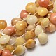 Natural Yellow Jade Beads UK-G-P094-12-K-1