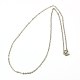 304 Stainless Steel Necklaces Women Cable Chain Necklaces UK-NJEW-C079-01B-1