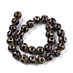 Tibetan Style 3-Eye dZi Beads Strands UK-TDZI-G010-K04-2