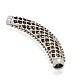 Tibetan Style Alloy Hollow Curved Tube Beads UK-PALLOY-J220-01AS-2