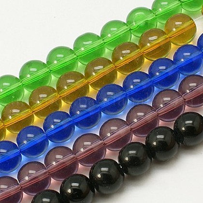 Glass Beads Strands UK-GR4mm-1