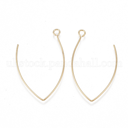 Brass Earring Hooks UK-KK-T038-422G-1