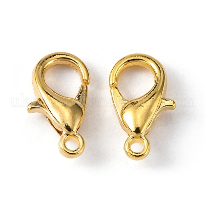 Zinc Alloy Lobster Claw Clasps UK-E103-G-1