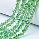 Electroplate Glass Beads Strands UK-EGLA-A034-T8mm-B11-1