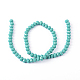 1 Strand Opaque Solid Light Sea Green Color Crystal Glass Rondelle Beads Strands UK-X-EGLA-F046A-19-2