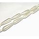 Electroplate Shell Pearl Beads Strands UK-BSHE-G010-8x30mm-01-2