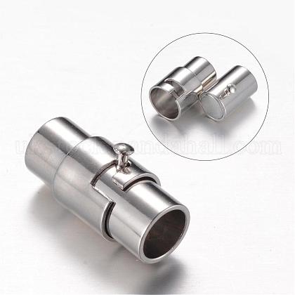 Brass Locking Tube Magnetic Clasps UK-X-MC077-1
