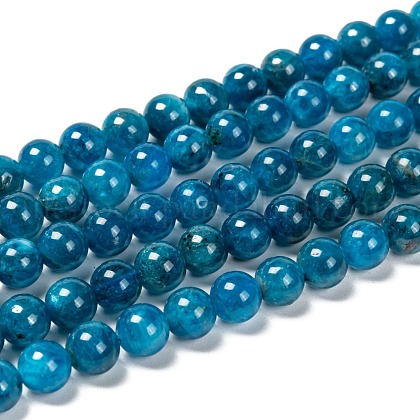 Round Natural Apatite Beads Strands UK-G-K068-04-8mm-1