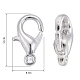 Zinc Alloy Lobster Claw Clasps UK-E103-S-3