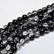 Two Tone Crackle Glass Beads Strands UK-GLAA-F034-6mm-02-K-1