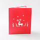 Merry Christmas 3D Pop Up Christmas Deer Greeting Cards UK-DIY-N0001-126R-K-4
