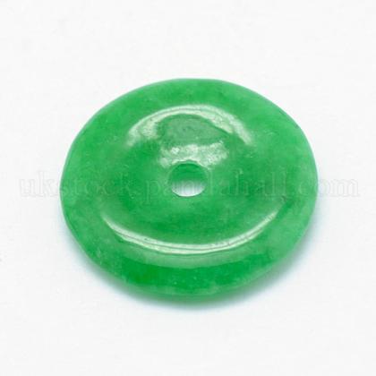 Natural Myanmar Jade/Burmese Jade Charms UK-G-E407-02-1