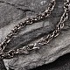 Trendy Gunmetal Tone Alloy Rhinestone Pendant Necklaces UK-NJEW-F184-04C-K-5