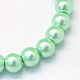Baking Painted Pearlized Glass Pearl Round Bead Strands UK-HY-Q330-8mm-63-2