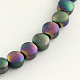 Electroplate Non-magnetic Synthetic Hematite Beads Strands UK-G-R259-03F-K-1