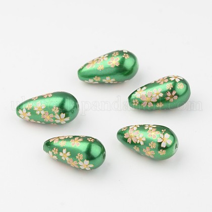 Printed Resin Beads&nbsp;UK-GLAA-L013-B01-1