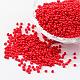12/0 1.5~2mm Baking Paint Glass Seed Beads Loose Spacer Beads UK-X-SEED-S001-K20-1