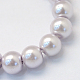 Baking Painted Pearlized Glass Pearl Round Bead Strands UK-HY-Q330-8mm-25-2